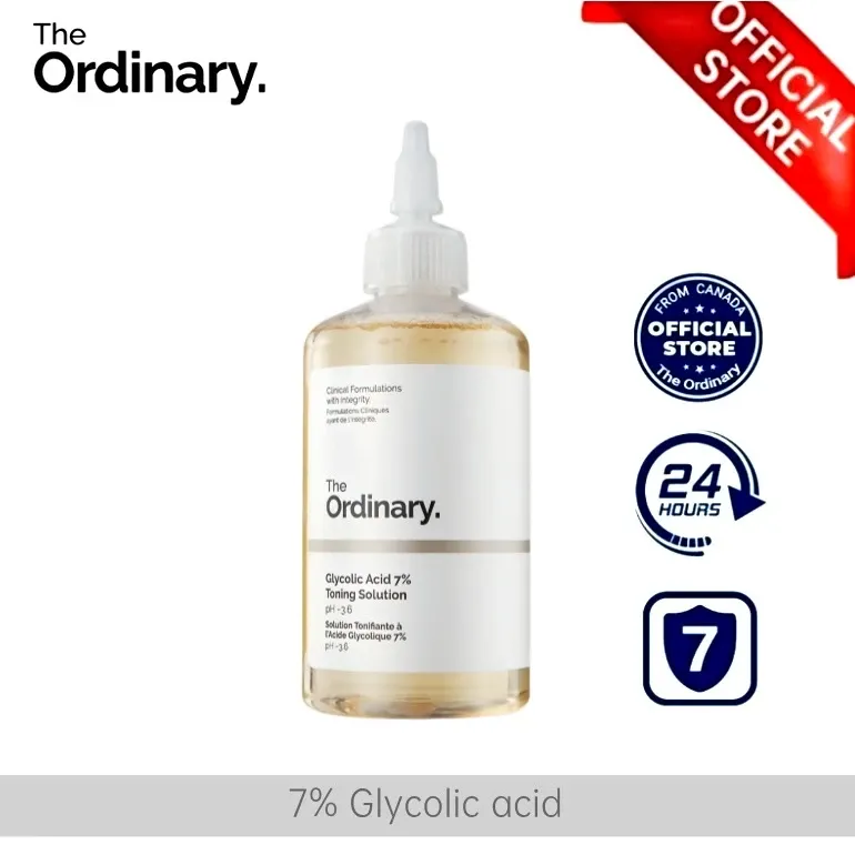 The Ordinary Glycolic Acid Toner For Face Exfoliating Scrub Dark Spot Remover Brightening Skin Care